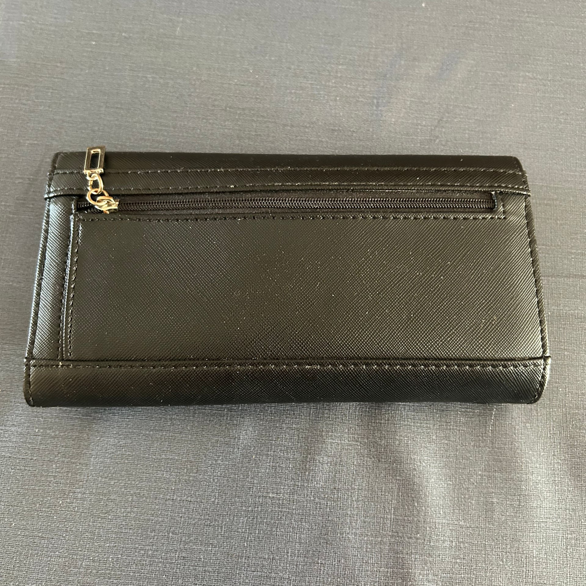Guess Black Embossed Logo Flap Wallet 2