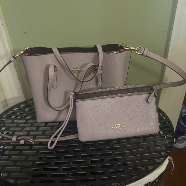 Coach Mollie Tote Bag in Dark Stone