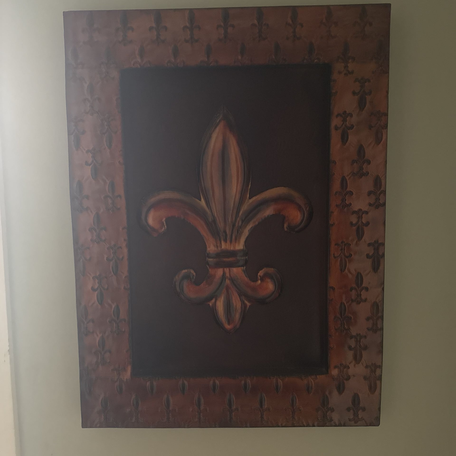 Metal Fleur De Lis Wall Decor 1