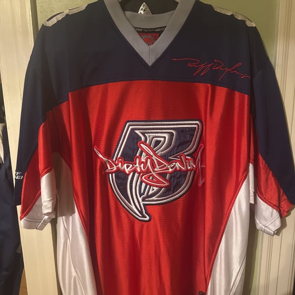 Vintage Y2K Dirty Denim Ruff Ryders DMX Hip Hop Rap Concert Tour Jersey