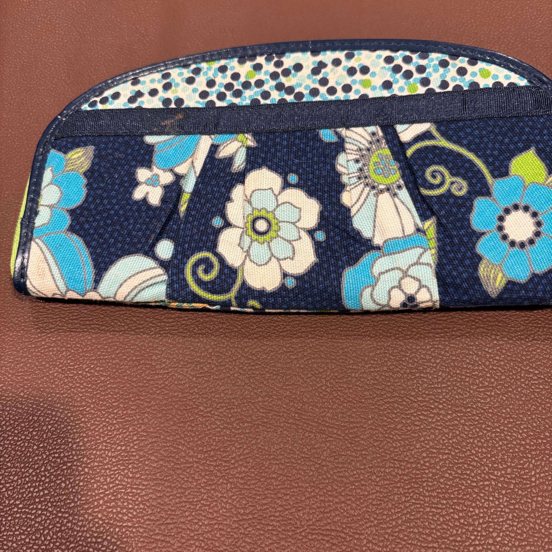 Vera Bradley Mod Floral Blue Wallet 4