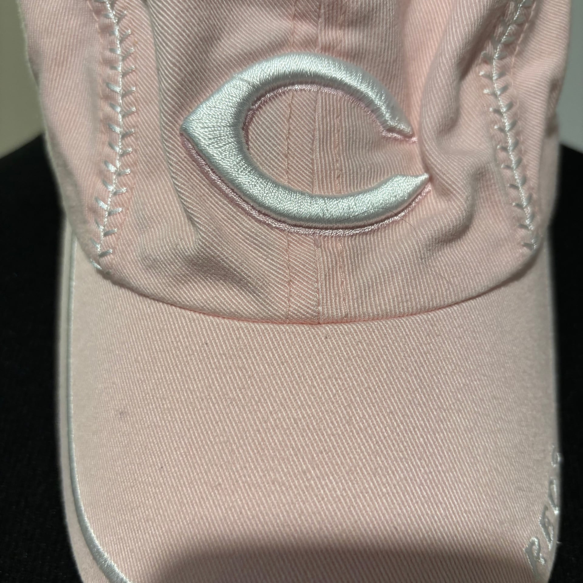 Cincinnati Reds Pink Adjustable Toddler Hat 3