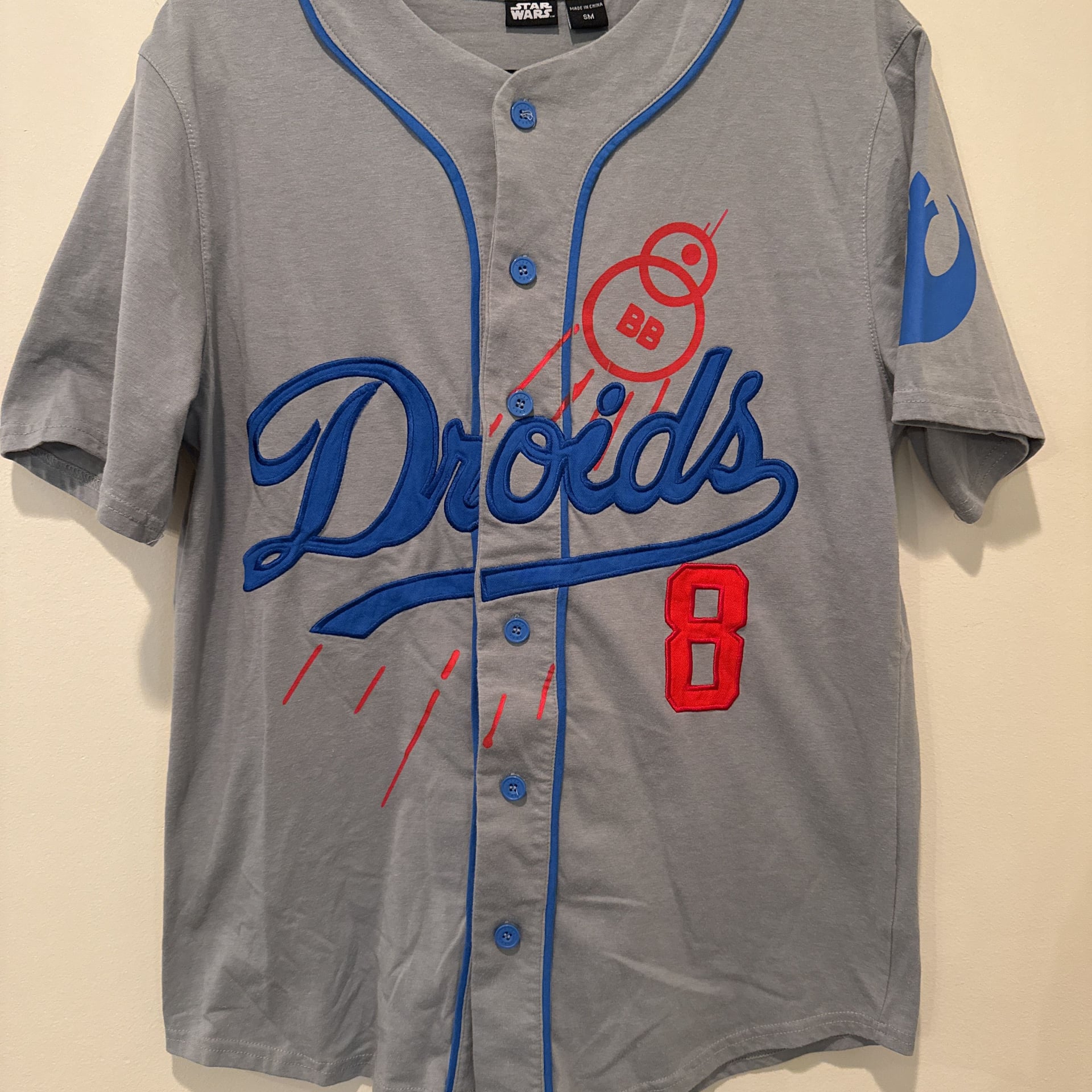 Star Wars Droids Los Angeles Full-Button Baseball Jersey 2