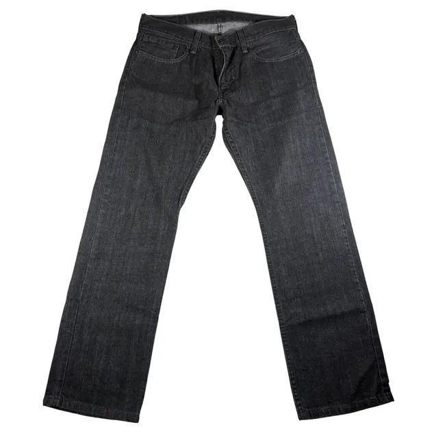 Levi's 514 Straight Jeans Size W32 L29 Black Denim