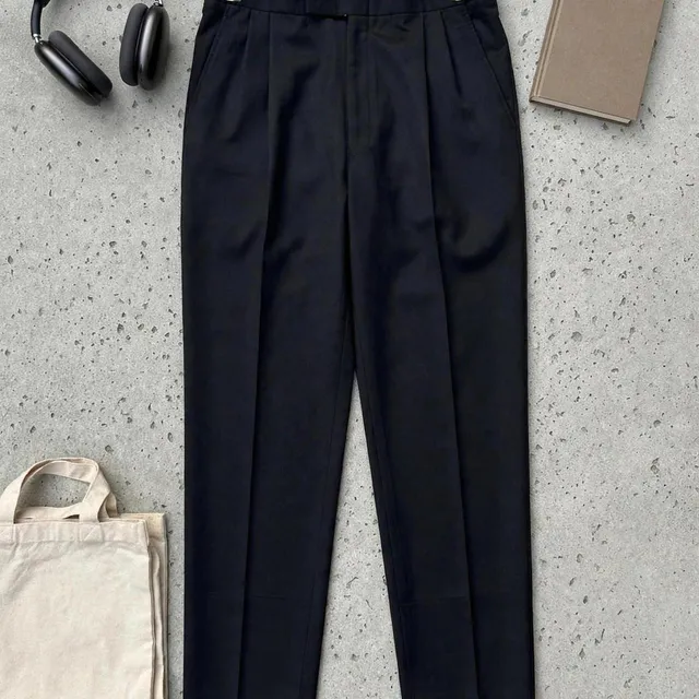 Joseph Abboud Pleated Dress Trousers Black