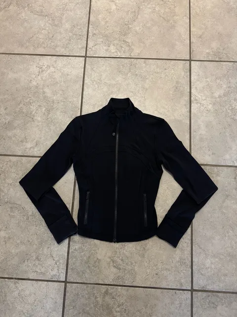 Lululemon Define Jacket Size 4 Black Full Zip Luon