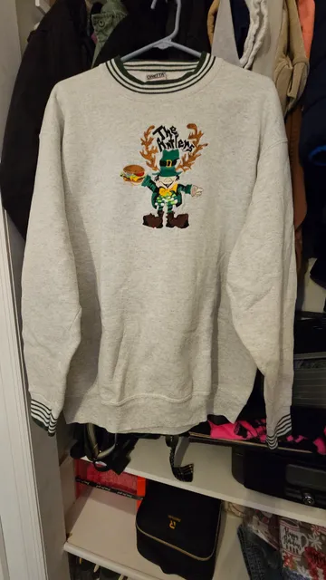 Vintage Oneita Power-Sweats The Antlers Embroidered Sweatshirt XL Made in USA