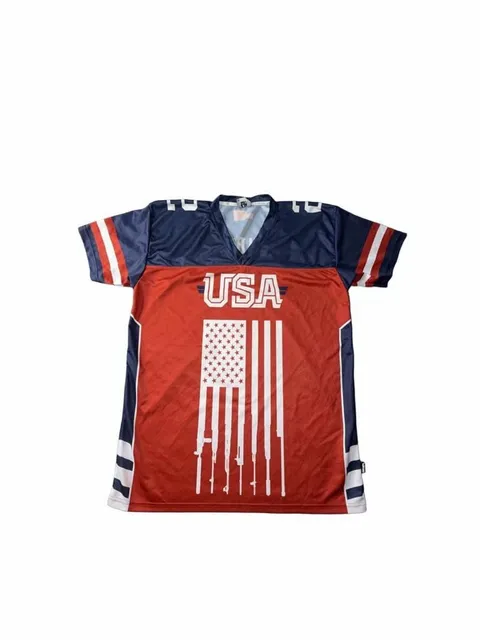 Greater Half USA 2nd Amendment Football Jersey Size XL