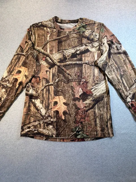 Terramar Break-Up Infinity Camo Long Sleeve Shirt Size L