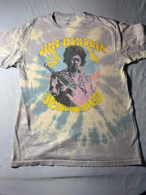 Authentic Hendrix Are You Experienced T-Shirt Size S Tie Dye