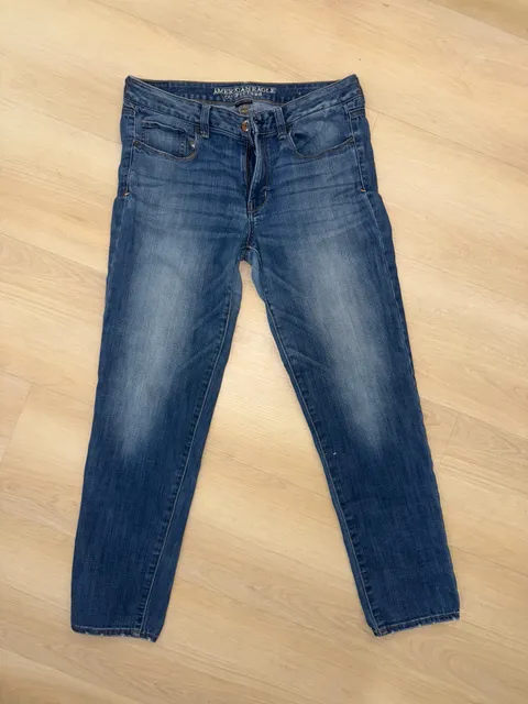American Eagle Super Stretch Skinny Jeans Size 12 Regular Blue