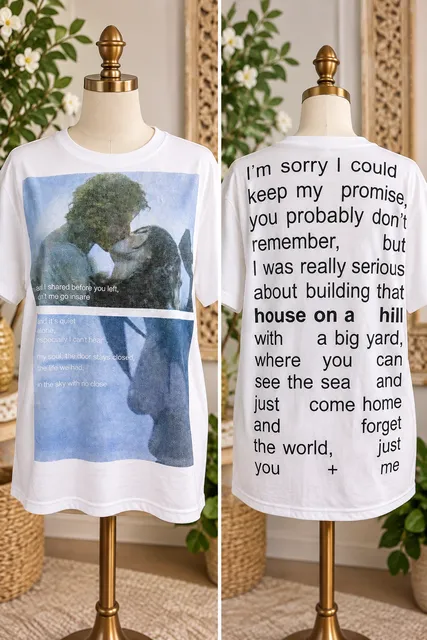 HOMME, double layered tee