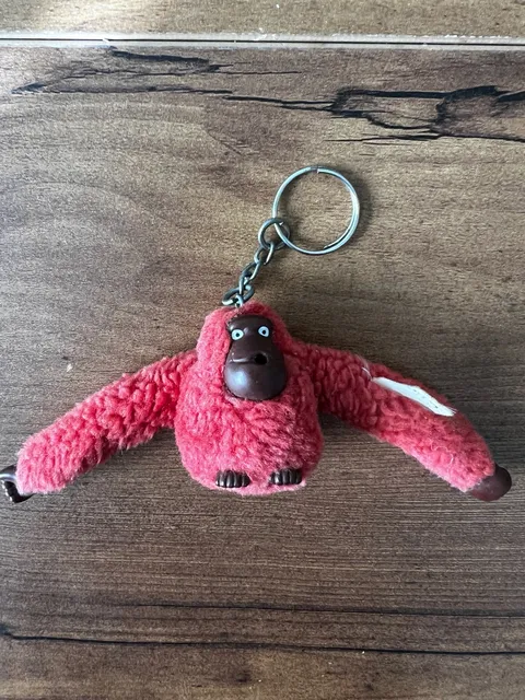 Vintage from the 90’s Kipling Red Orangutan Monkey Keychain Plush Toy