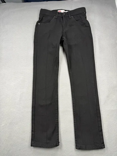 Kids Levi's 510 Skinny Jeans 10 Black Denim Pants