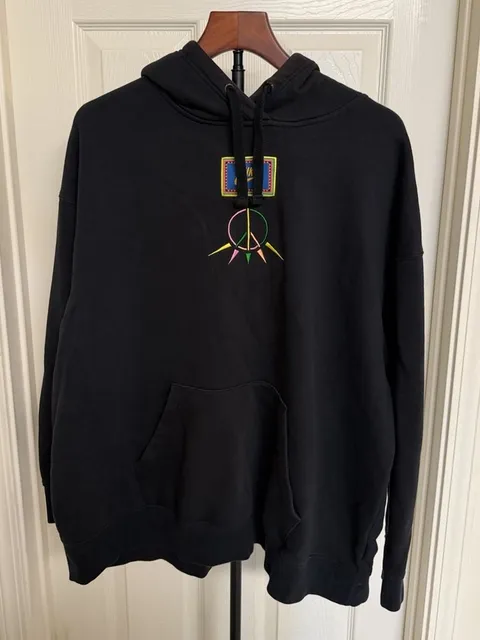Nike Embroidered Peace Graphic Black Hoodie/167