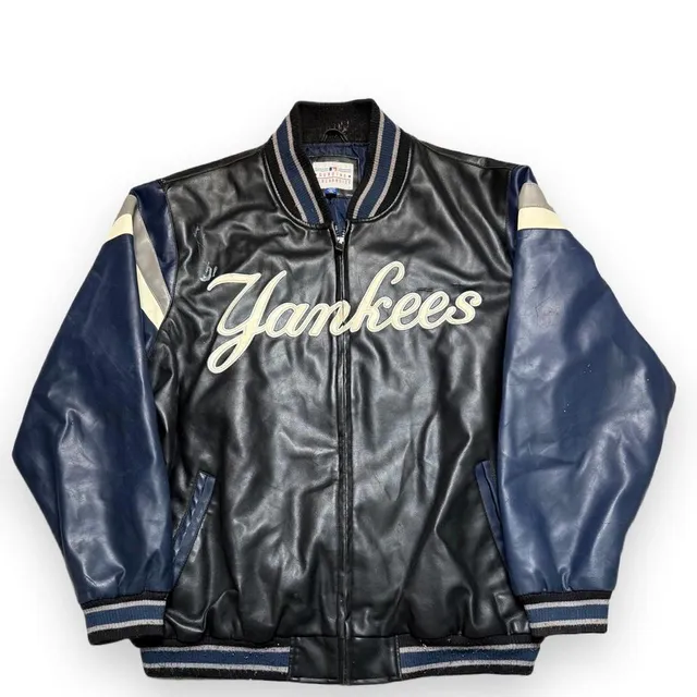 Genuine Merchandise New York Yankees Leather Jacket XL Black MLB