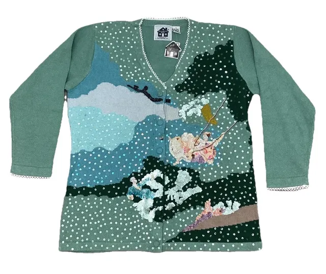 Storybook Knits Sage 1X Cardigan Sweater “The Swing” BRAND NEW W TAGS