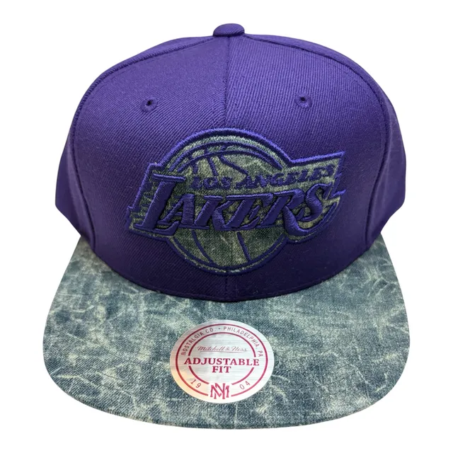 Mitchell & Ness Los Angeles Lakers Acid Wash Brim Snapback Hat