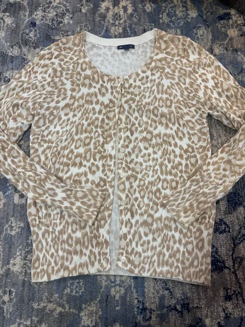 Gap Leopard Cardigan Size L