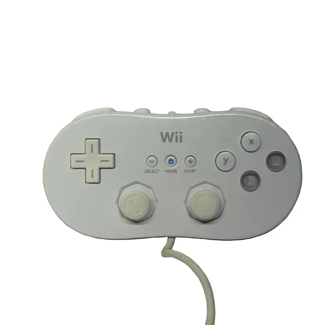 Nintendo Classic Controller RVL-005 Wii U Wired White Gamepad