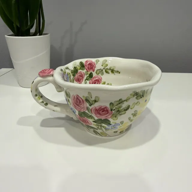 Tabletops Unlimited English Garden By Don Swanson Floral Soup Mug