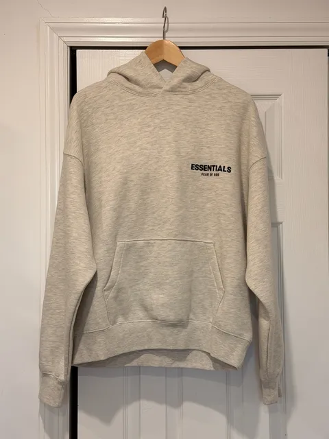 Essentials Fear of God Hoodie Size XS Light Oatmeal