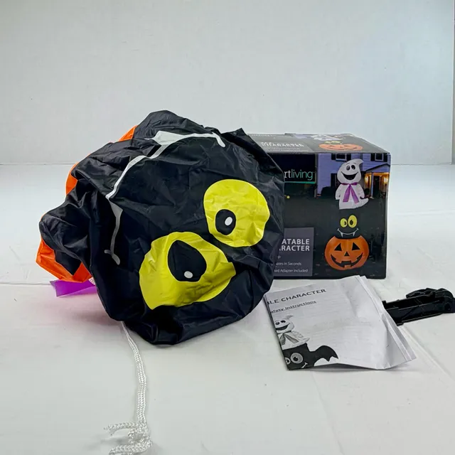 Smart Living 4FT Inflatable Character Ghost Pumpkin Halloween Decor New