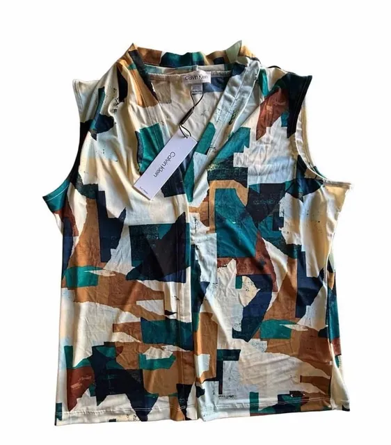 Calvin Klein Sleeveless Top Size Petite
