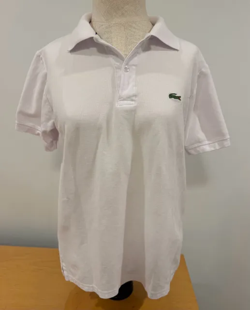 Lacoste Preppy Classic Polo Shirt White Size small