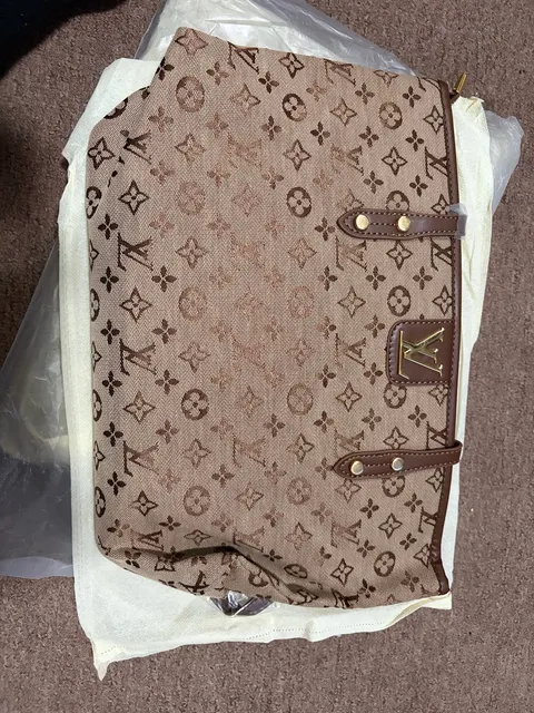 Louis Vuitton Monogram Canvas Tote Bag Brown