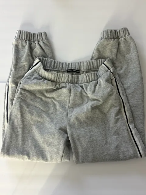 Brandy Melville Sweatpants Gray Striped Joggers