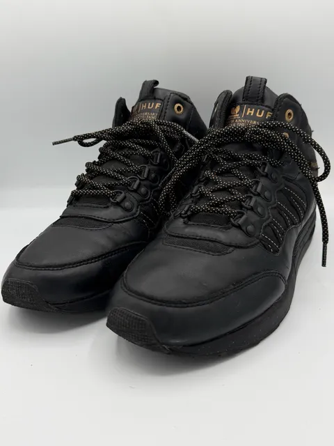HUF x Wu Tang Clan 20th Anniversary Sneakers Black Gold Mens Size 11 2013