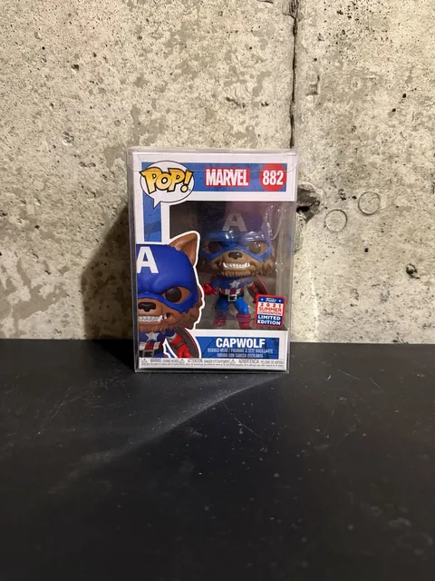 Funko Pop Marvel Capwolf 882 2021 Summer Convention Limited Edition