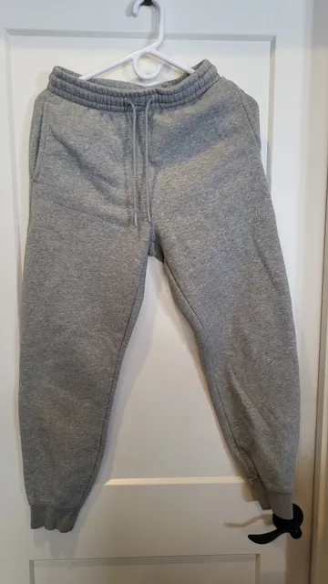 Laker Logo Grey Fleece Joggers Sweatpants