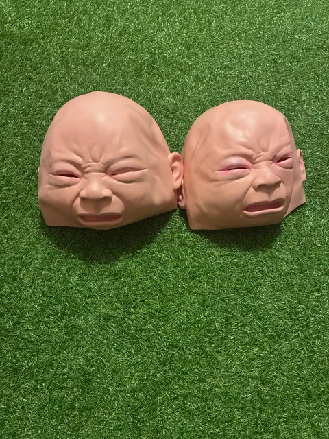 Novelty Creepy Crying Baby Masks Set of 2