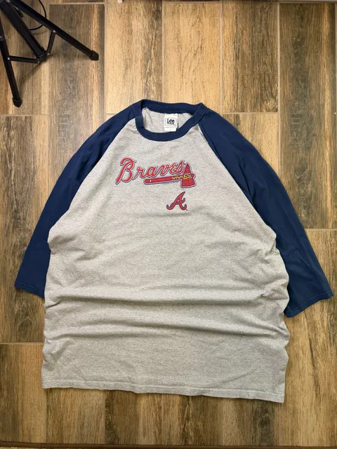 Vintage Atlanta Braves 3/4 sleeve T-Shirt 2006 Size 2XL