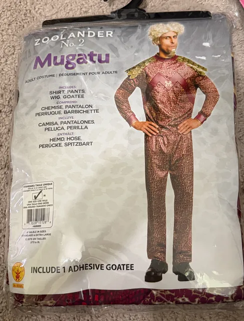 Halloween Rubies Zoolander 2 Mugatu Adult Costume Standard Size