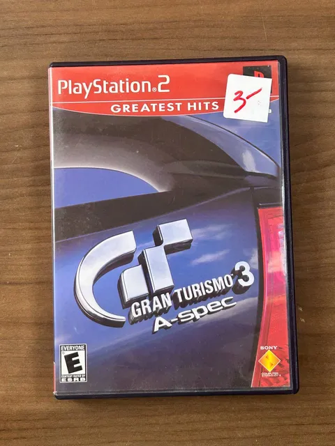 Gran Turismo 3 A-spec PS2 PlayStation 2 Greatest Hits Disc Case No Manual