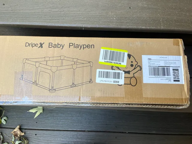 DripeX Baby Playpen Dark Gray