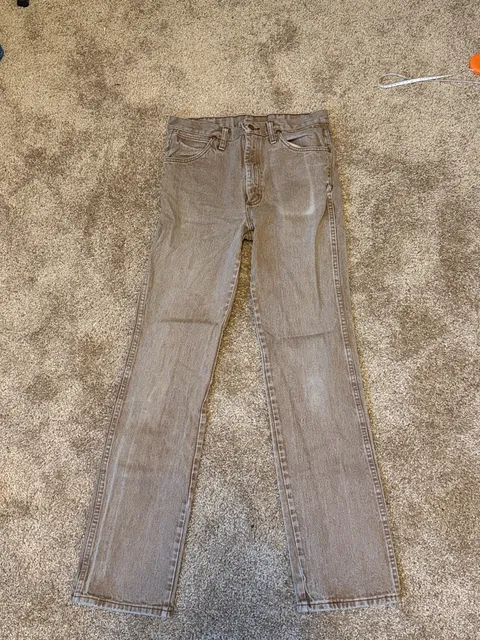 Wrangler Straight Leg Jeans 30x34 Brown