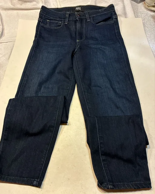Paige Straight Jeans Size 26 Dark Wash Denim