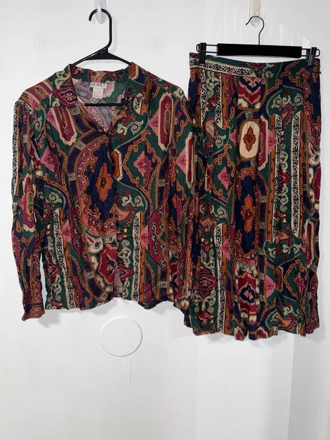 Koret Paisley Two-Piece Outfit Size 10