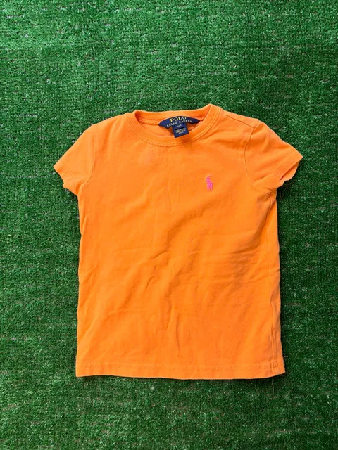 Polo Ralph Lauren T-Shirt Size 3T Orange Short Sleeve Logo