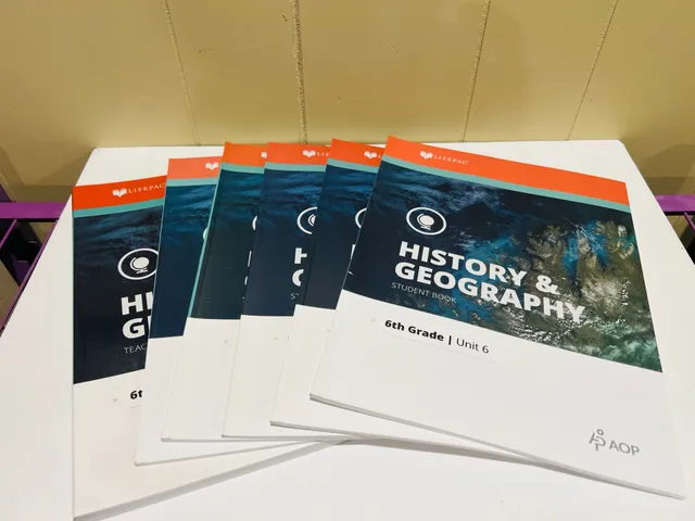Lifepac History & Geography Student Book 6th Grade Unit 6-10 & Teachers Book