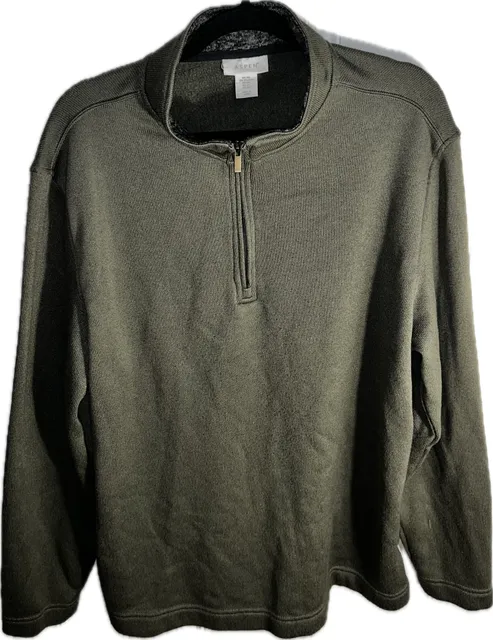 Aspen Quarter Zip Sweater Size XXL Green
