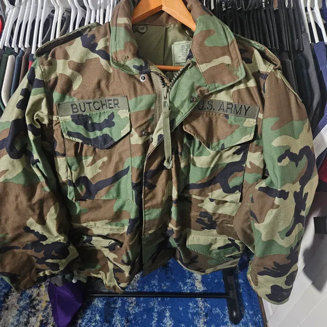 Alpha Industries US Army Woodland Camouflage Field Coat Size Small Regular