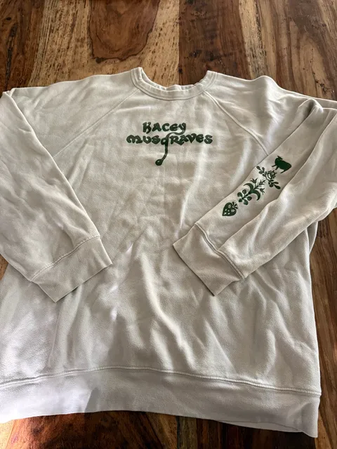 Kacey Musgraves Crewneck Sweatshirt Size 2X Large Green Graphic Music