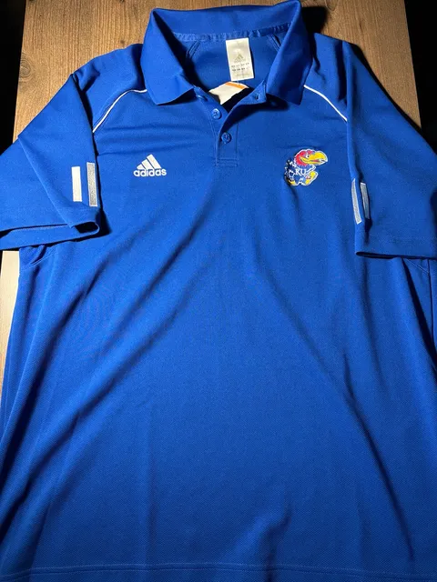 Adidas Kansas Jayhawks Polo Size M