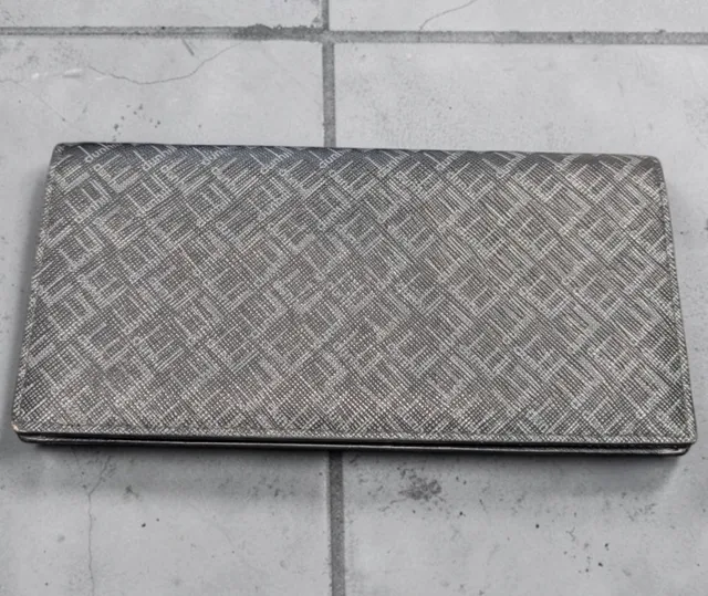 Alfred Dunhill Long Wallet Grey Monogram Coated Canvas