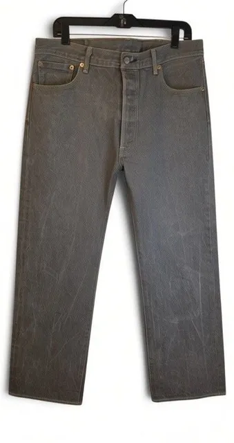 Levi's 501 XX Size 38x32 Gray Denim Jeans
